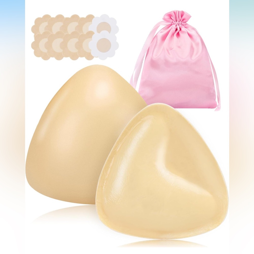 YARGKOS Sticky Bra Pads with Nipple Covers BRAND NEW Size B